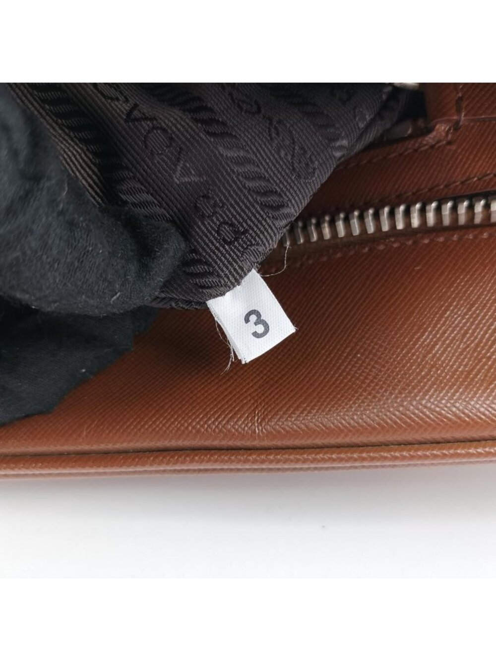 ★SOLD★ Prada Business Briefcase Brown Saffiano Leather - Picture 11 of 15
